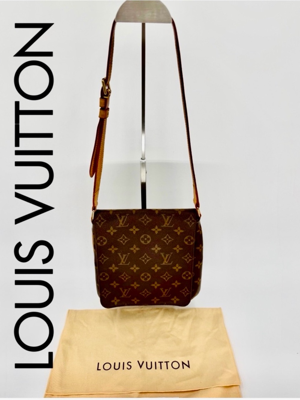 Louis Vuitton Monogram Musette Salsa Shoulder Bag w/Dust Bag and Entrupy COA